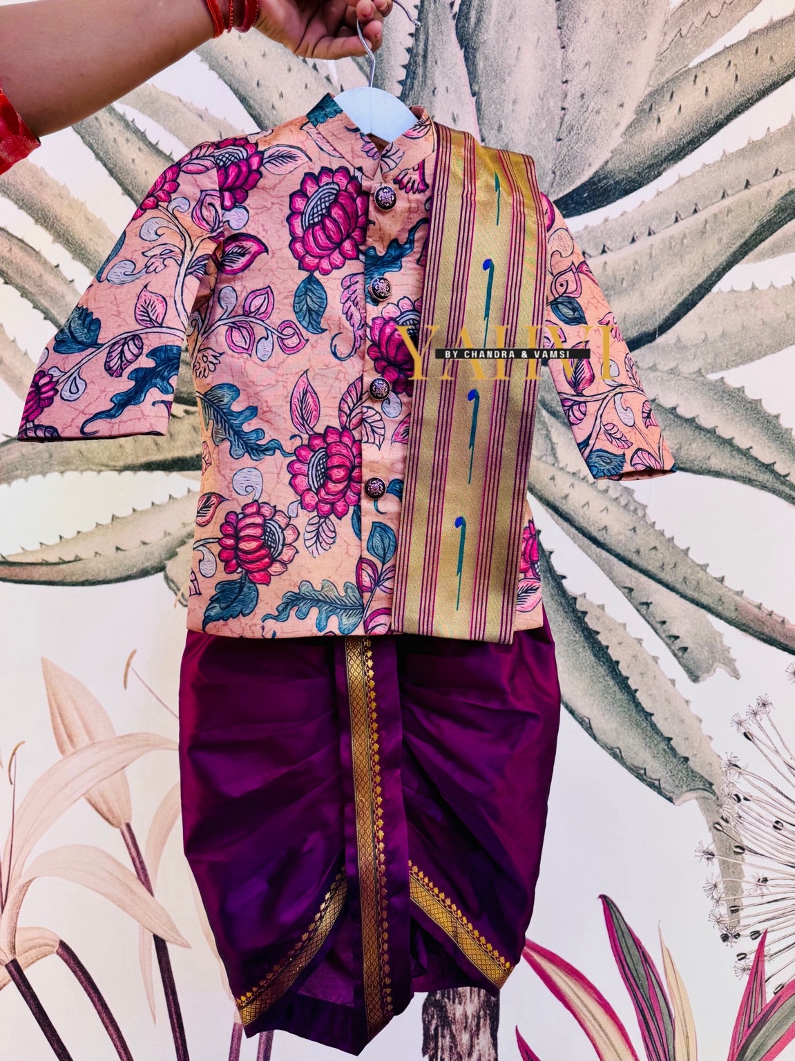 Viral Kalamkari Dhoti Set