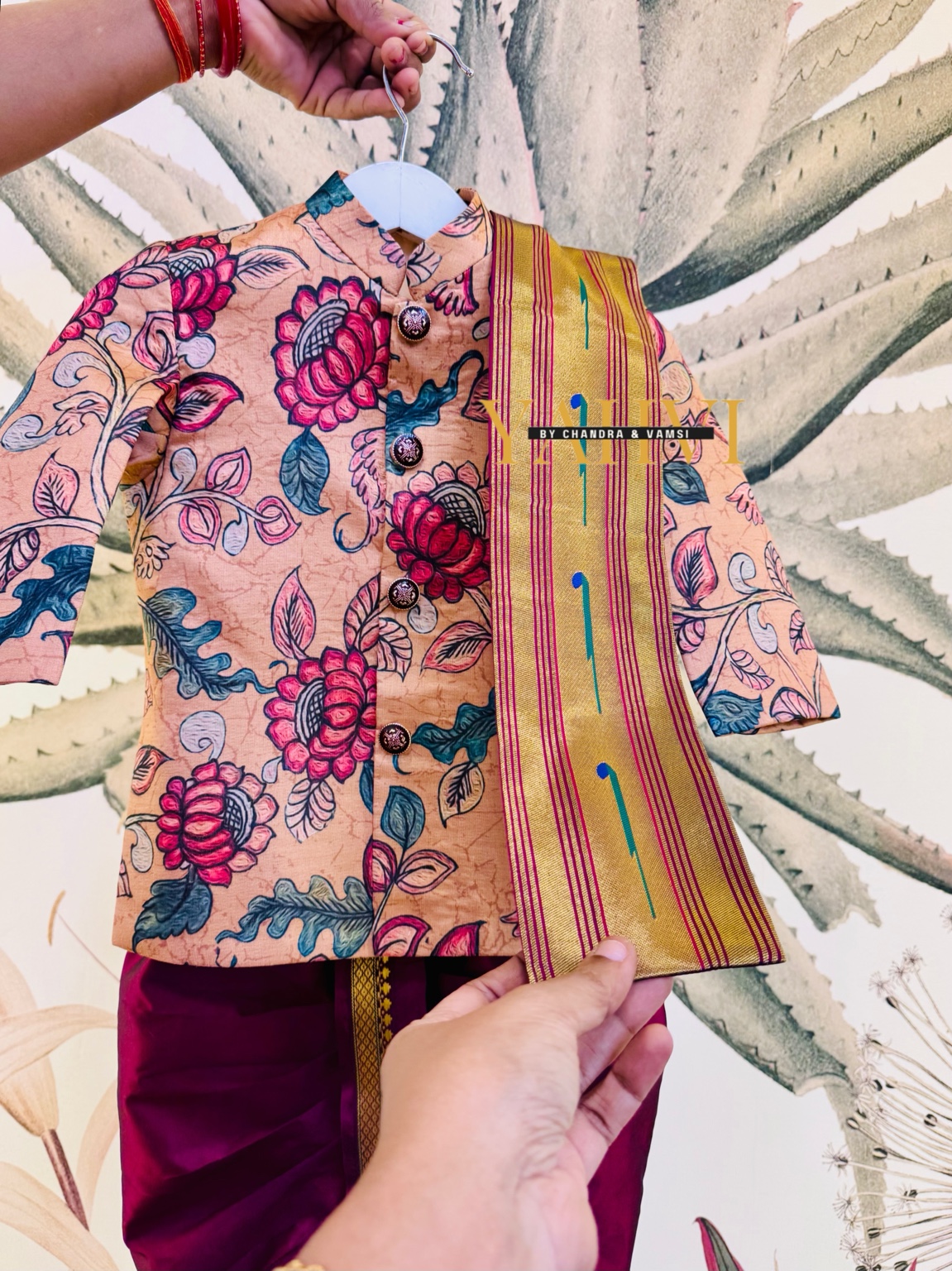 Viral Kalamkari Dhoti Set - Image 3