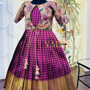 Kalamkari Royale Grid Lehenga Set