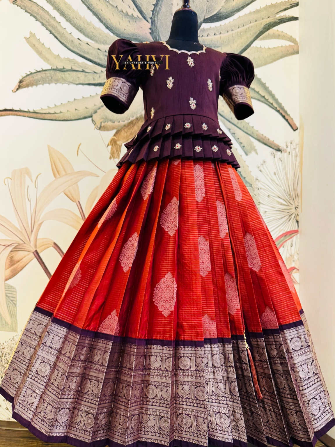 Vintage Raga Silk Lehenga Set - Image 2