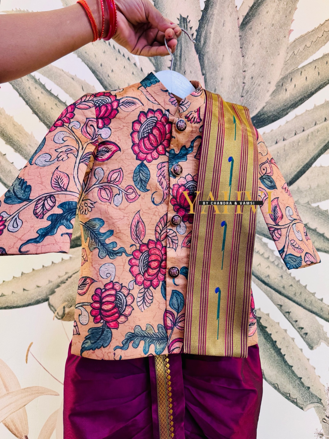 Viral Kalamkari Dhoti Set - Image 5