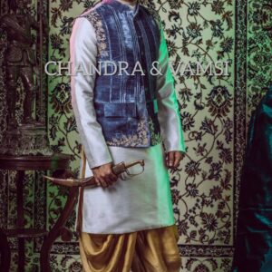Classic 3 colour Indo-Ethnic Jacket Set