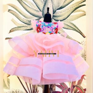 Blush Bloom Luxury Birthday Frock