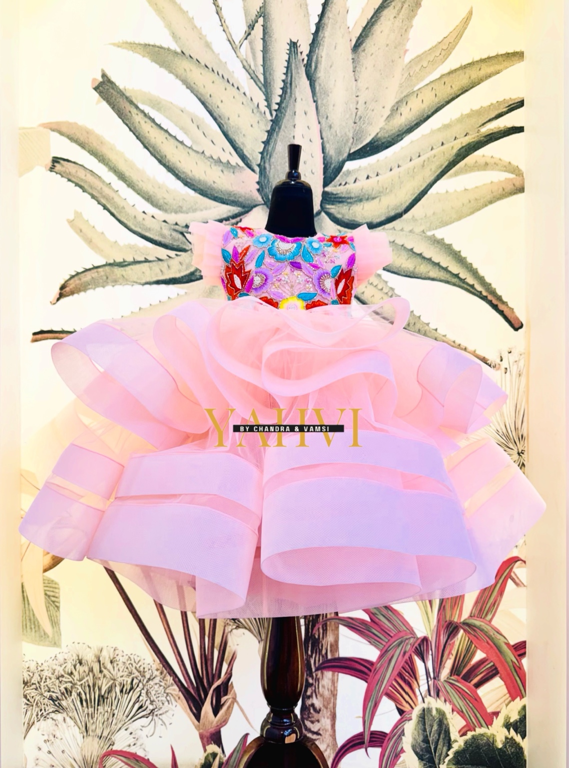 Blush Bloom Luxury Birthday Frock