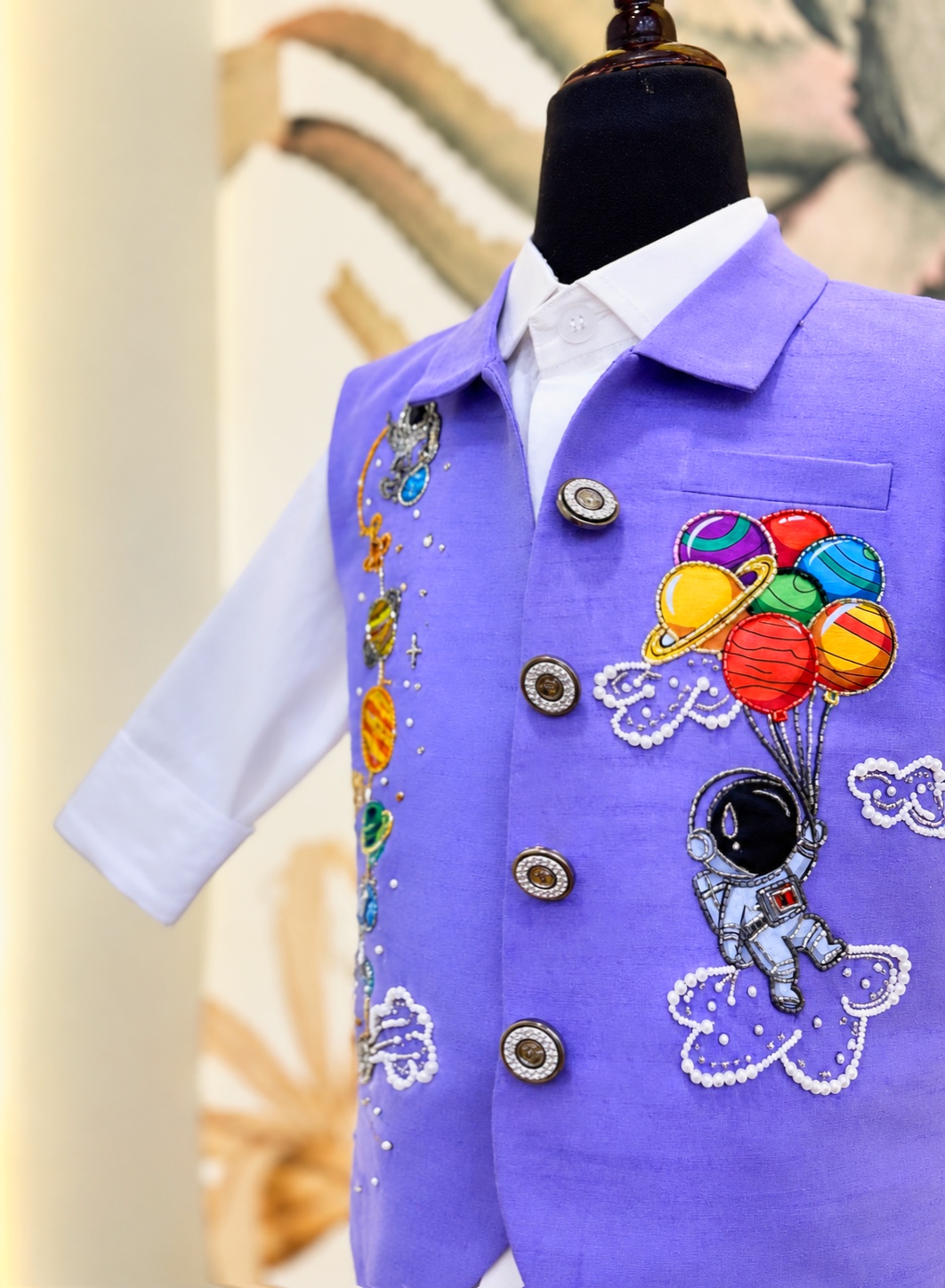 Astronaut Theme Collared Jacket Set - Image 2