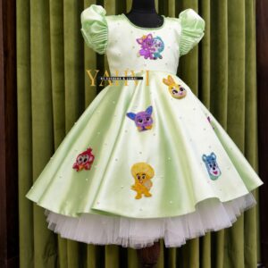 Pinkfong Theme Birthday Frock