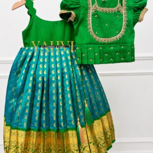 Emerald Heritage Pure Kanchipattu Frock