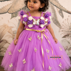 Lavender Butterfly Bloom Frock