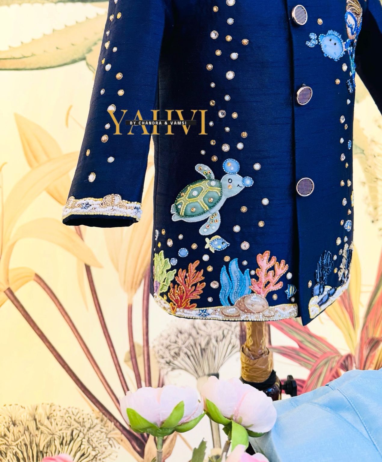 Underwater Adventure Hand-Embroidered jodhpuri - Image 4