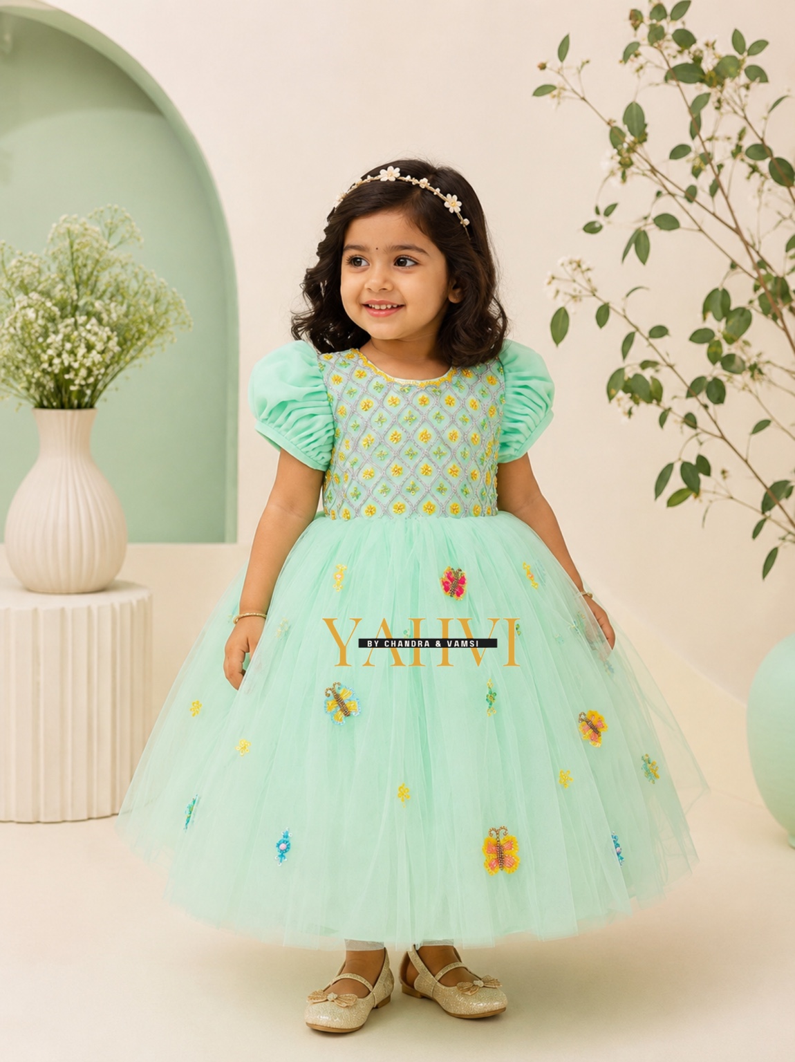 Butterfly Whispers Birthday Frock - Image 2