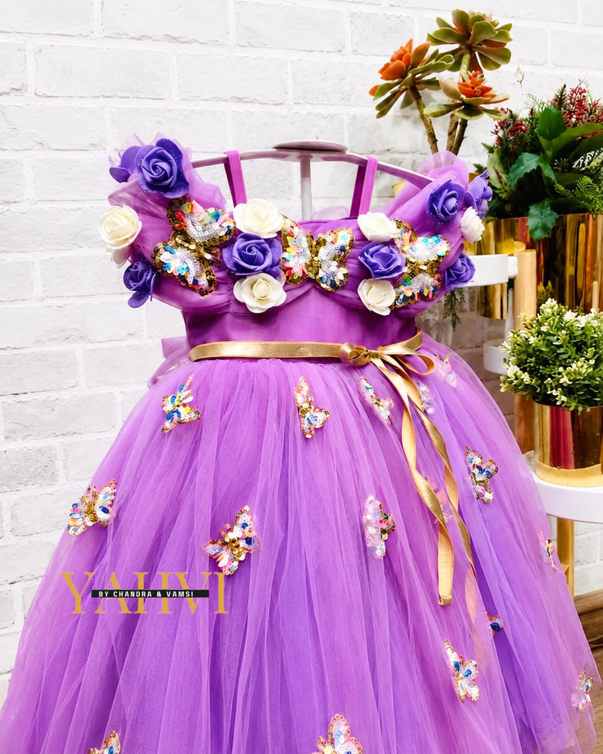 Enchanted Butterfly Bloom Birthday Frock - Image 6