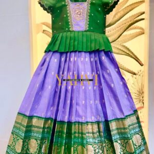 Emerald & Lavender Heritage Lehenga Set