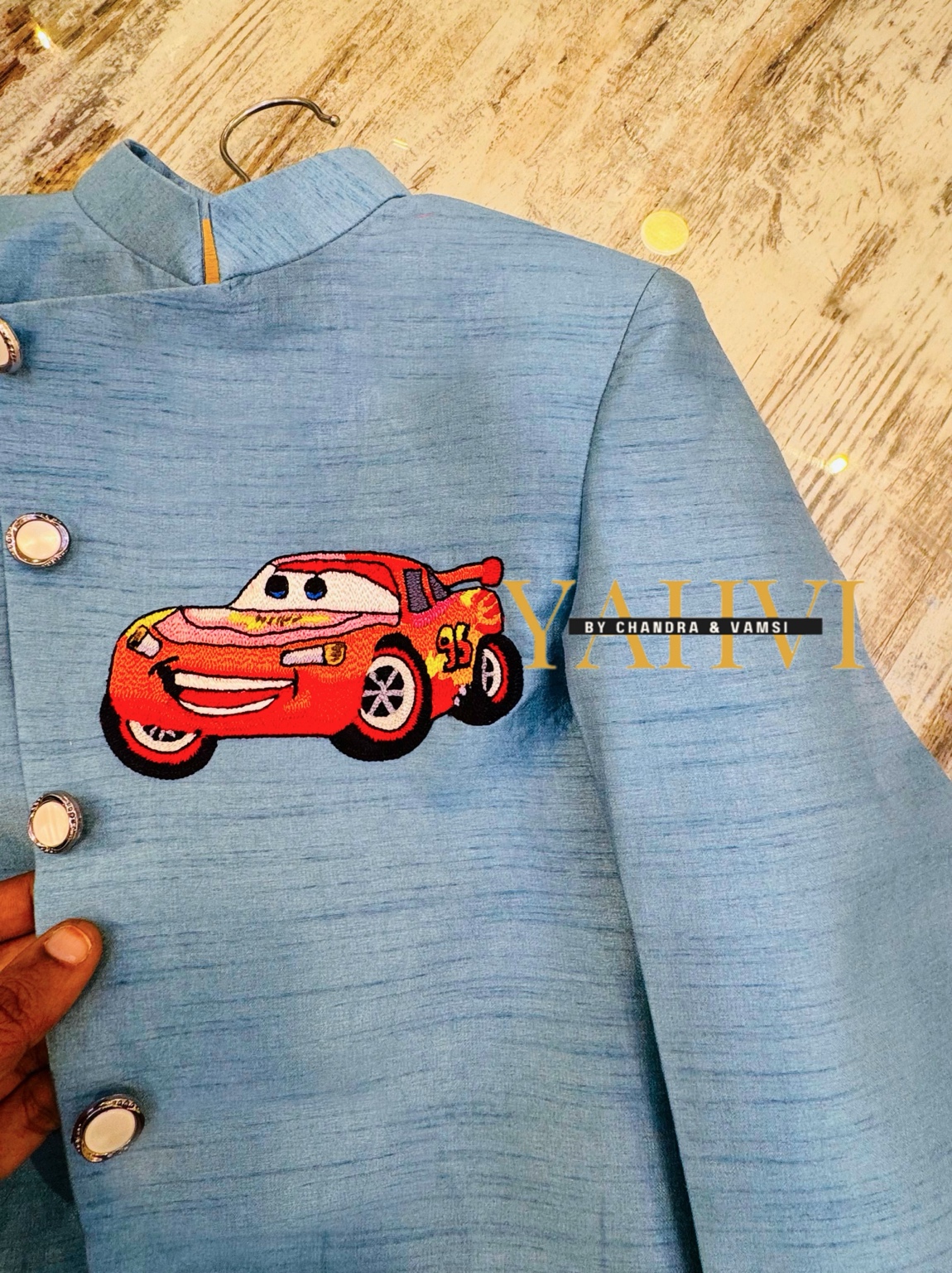 Lightning Racer Embroidered Jodhpuri Suit - Image 5