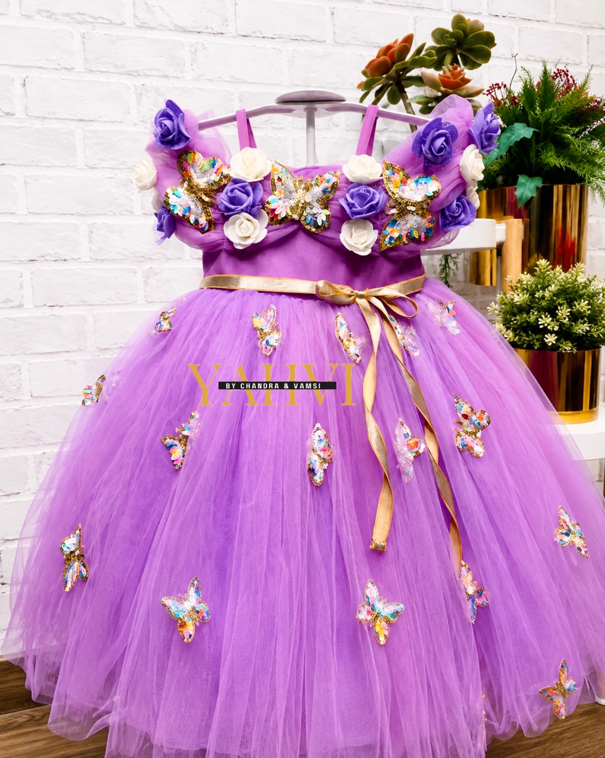 Enchanted Butterfly Bloom Birthday Frock - Image 2