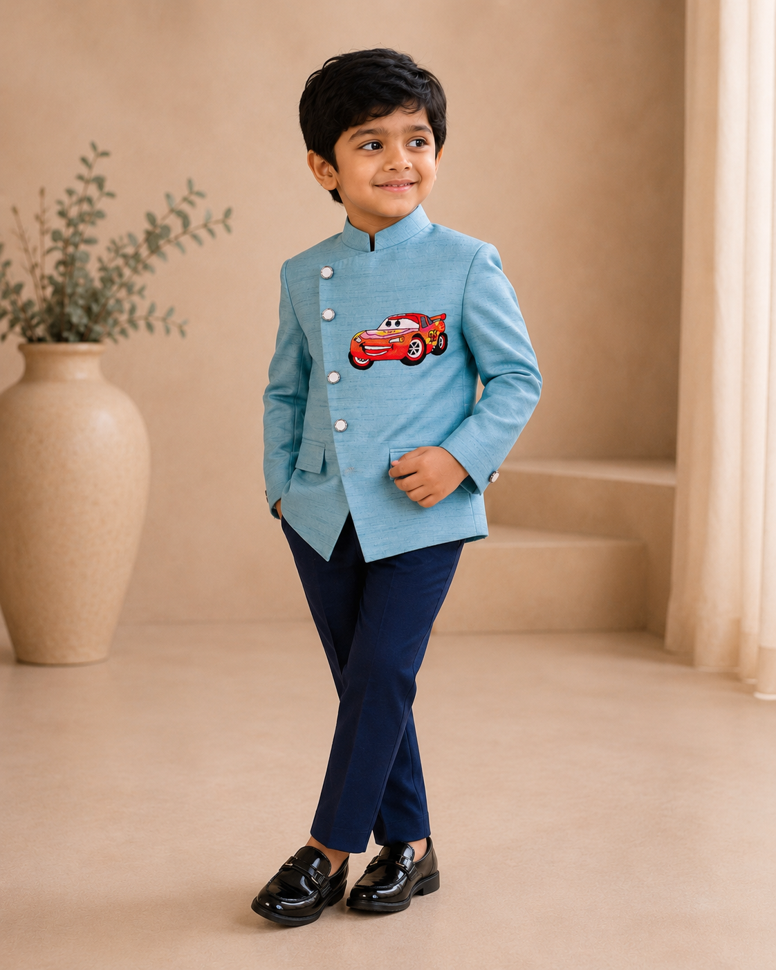 Lightning Racer Embroidered Jodhpuri Suit - Image 2