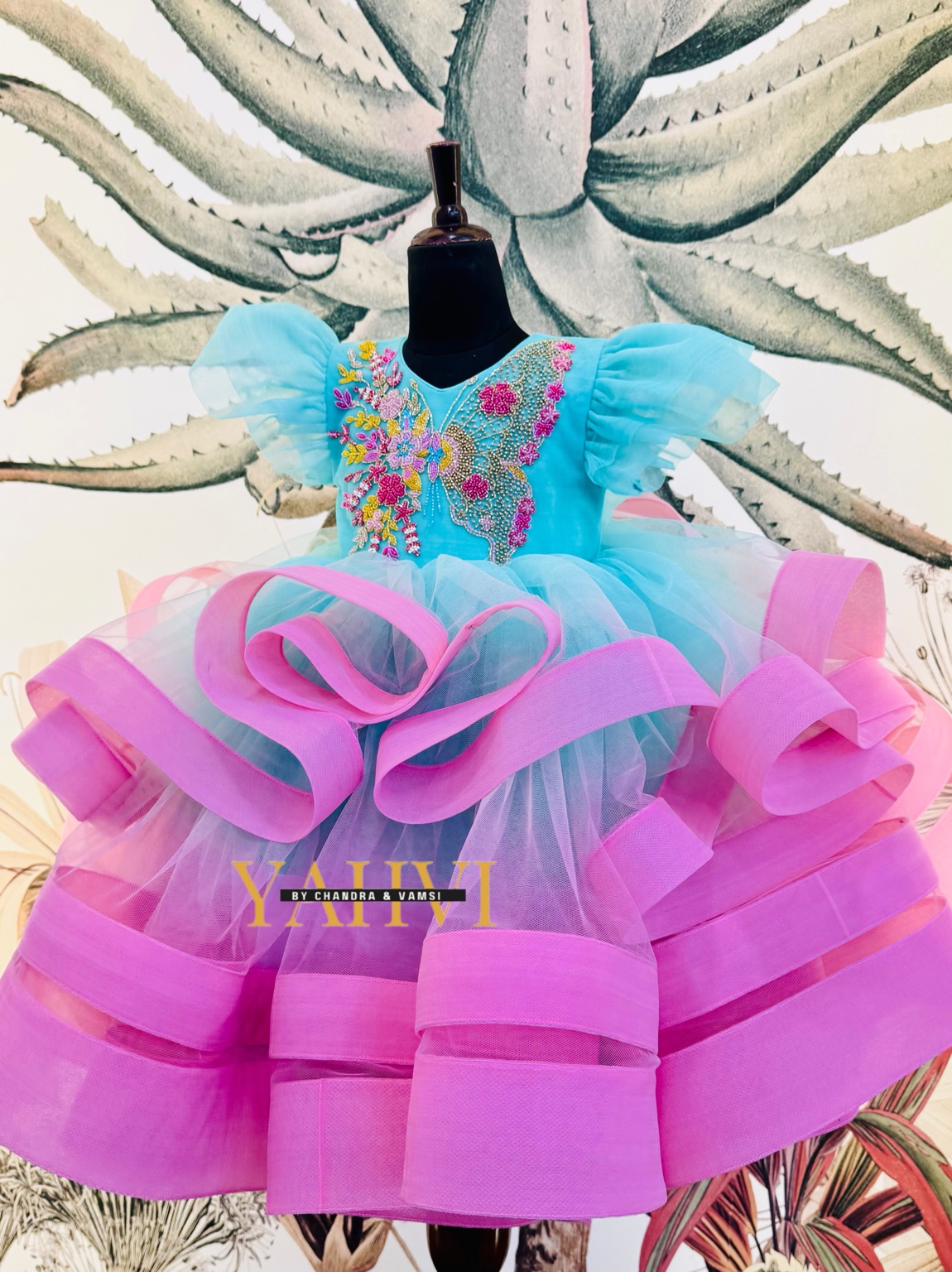 Butterfly Blossom Ruffle Frock
