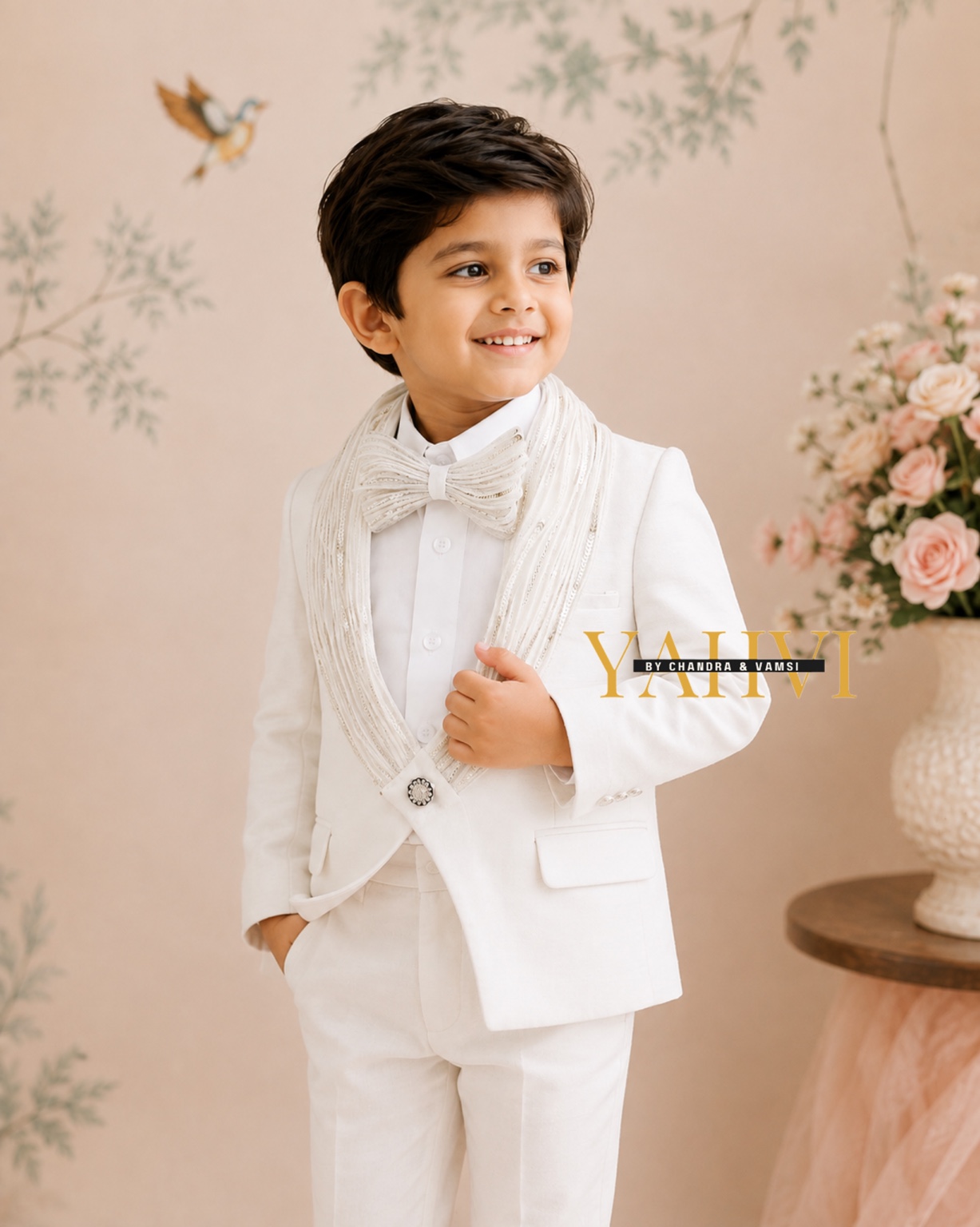 Ivory Royale Wirework Armani Suit