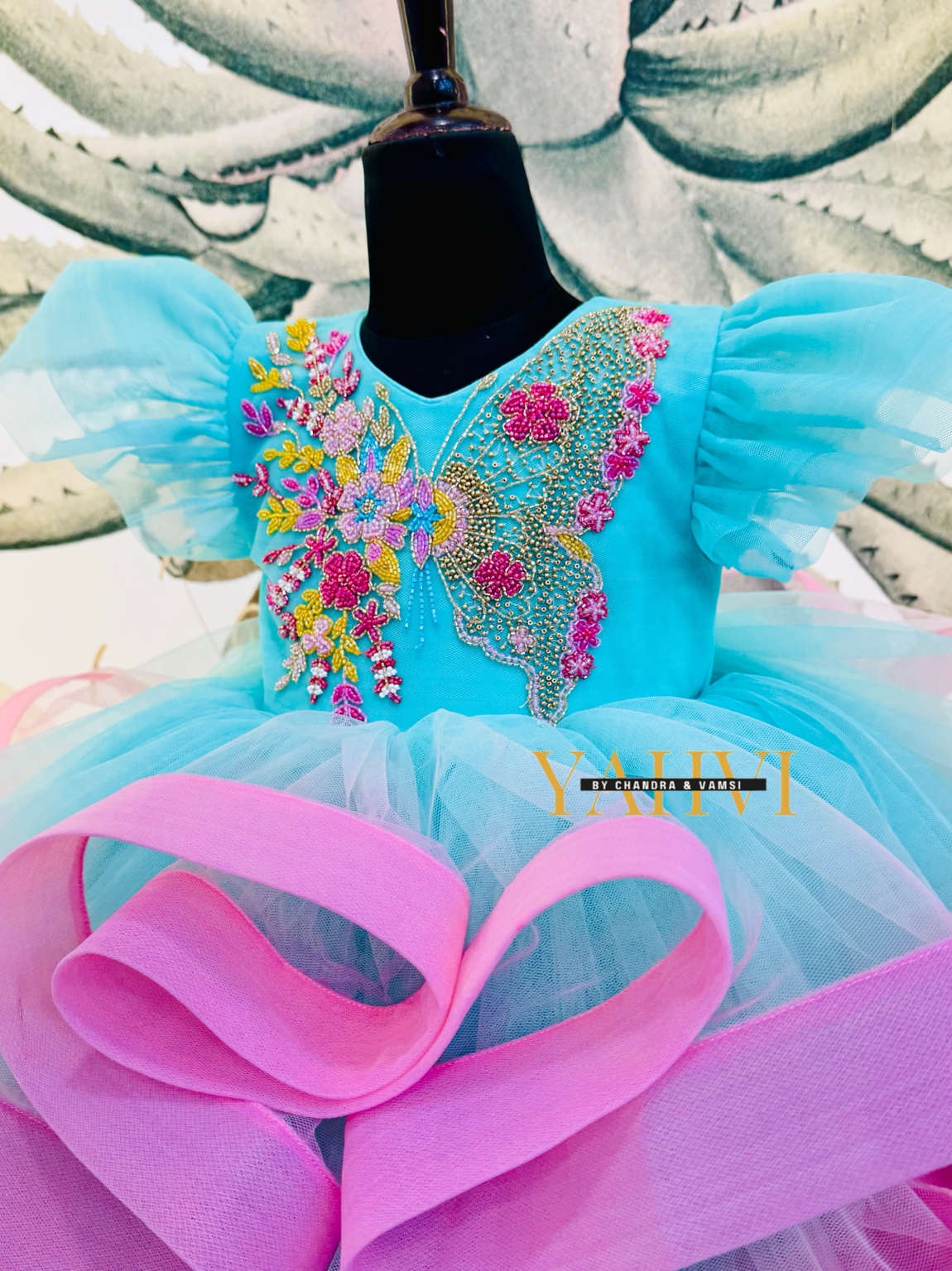 Butterfly Blossom Ruffle Frock - Image 3