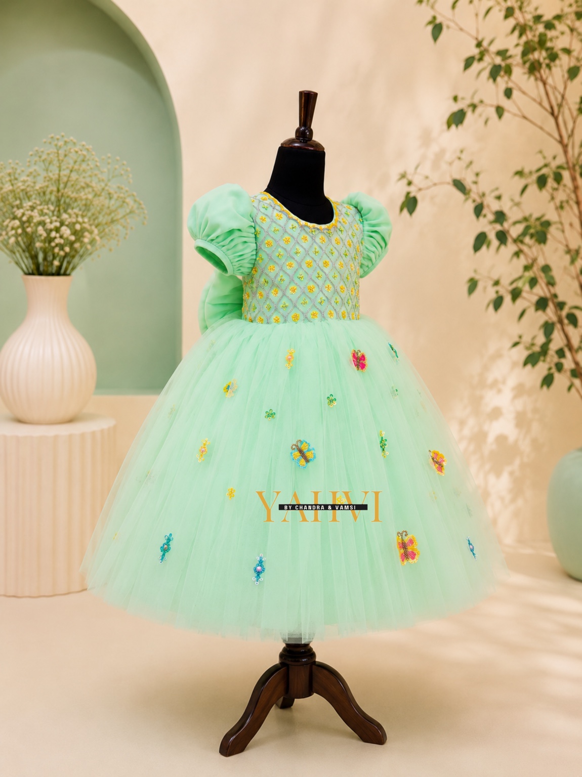 Butterfly Whispers Birthday Frock - Image 4