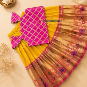 Gulnaar Paithani Crop Top Lehenga