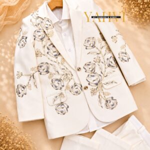 Ivory Bloom Signature Embroidered Suit Set