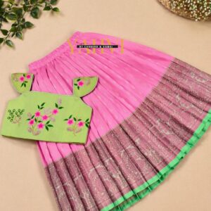 Floral Bloom Designer Crop Top Lehenga Set