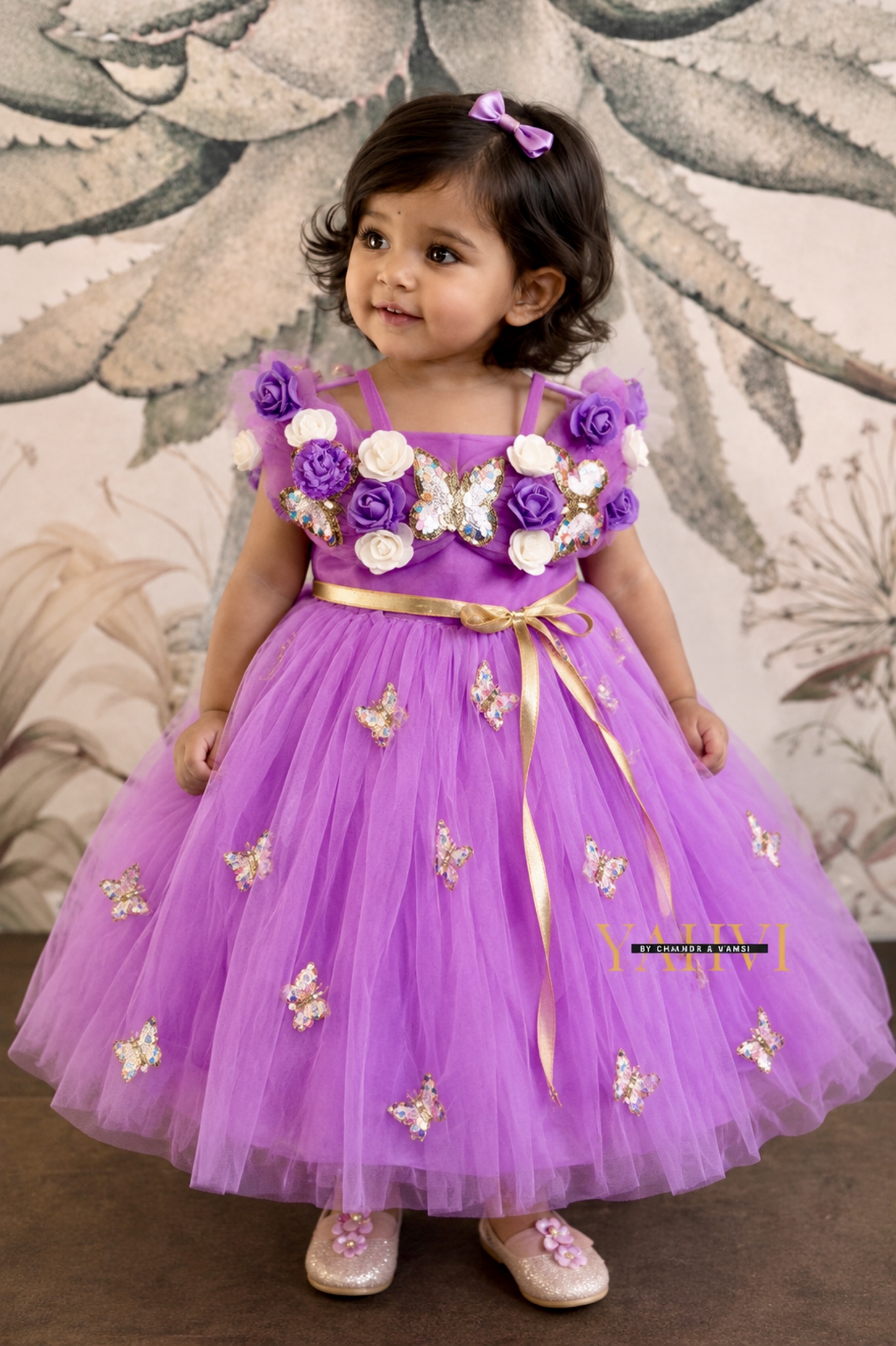 Enchanted Butterfly Bloom Birthday Frock