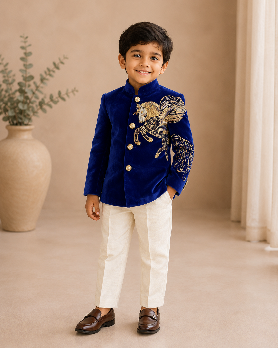 Royal Pegasus Embroidered Jodhpuri Suit - Image 2