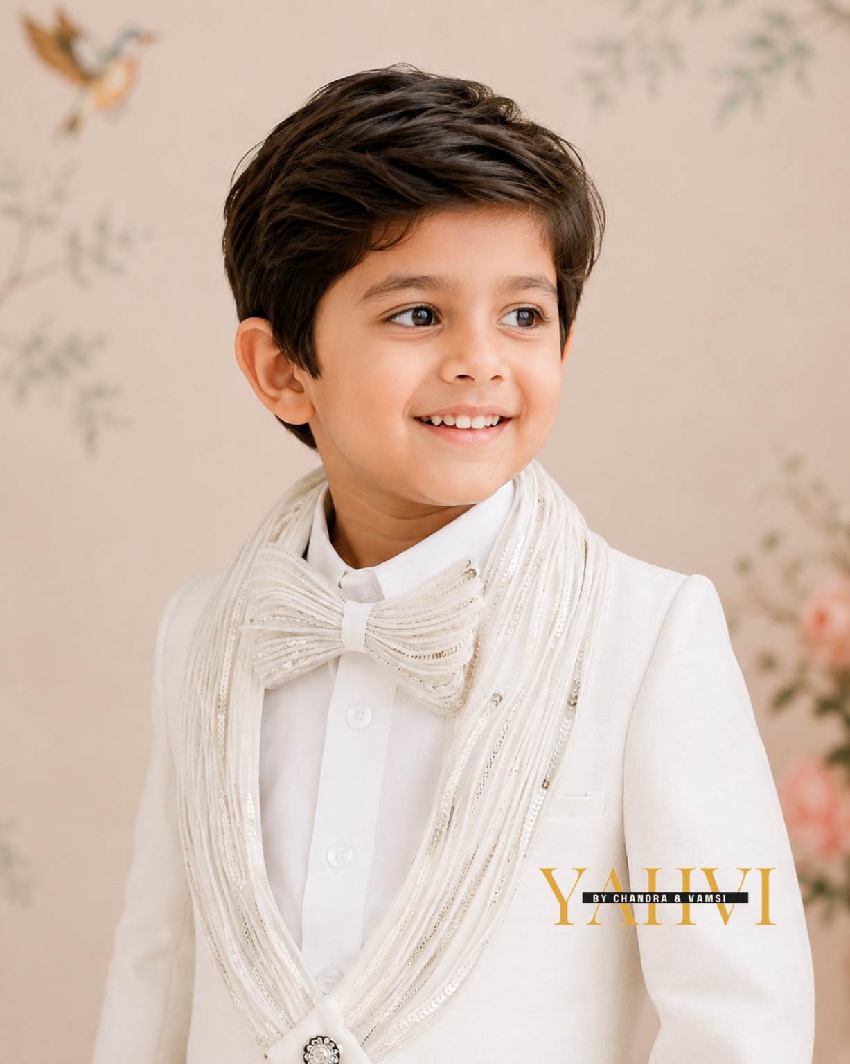 Ivory Royale Wirework Armani Suit - Image 5