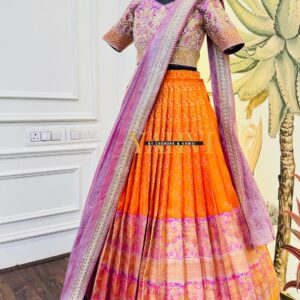Imperial Meenakari Pattu Lehenga Set
