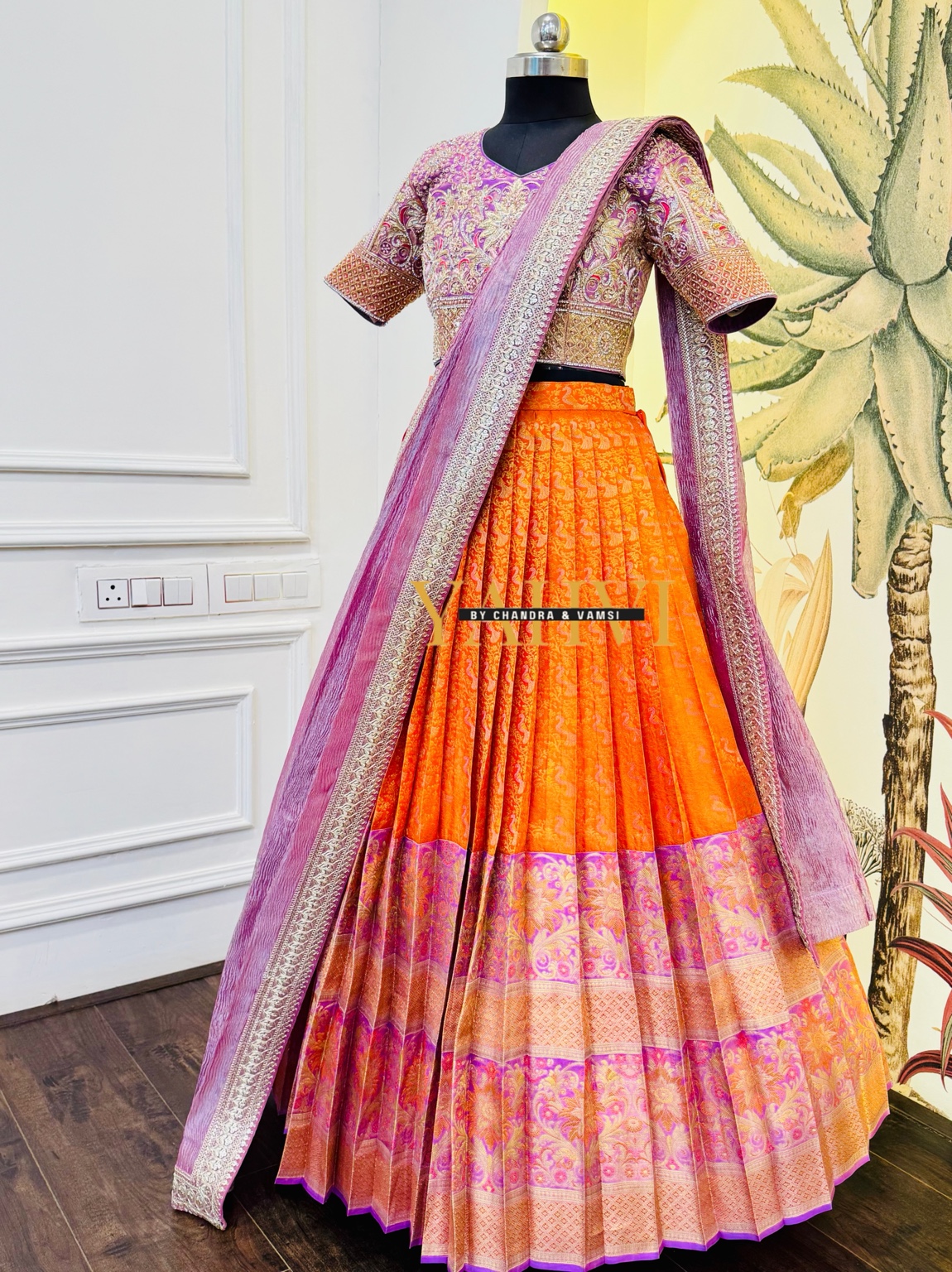 Imperial Meenakari Pattu Lehenga Set