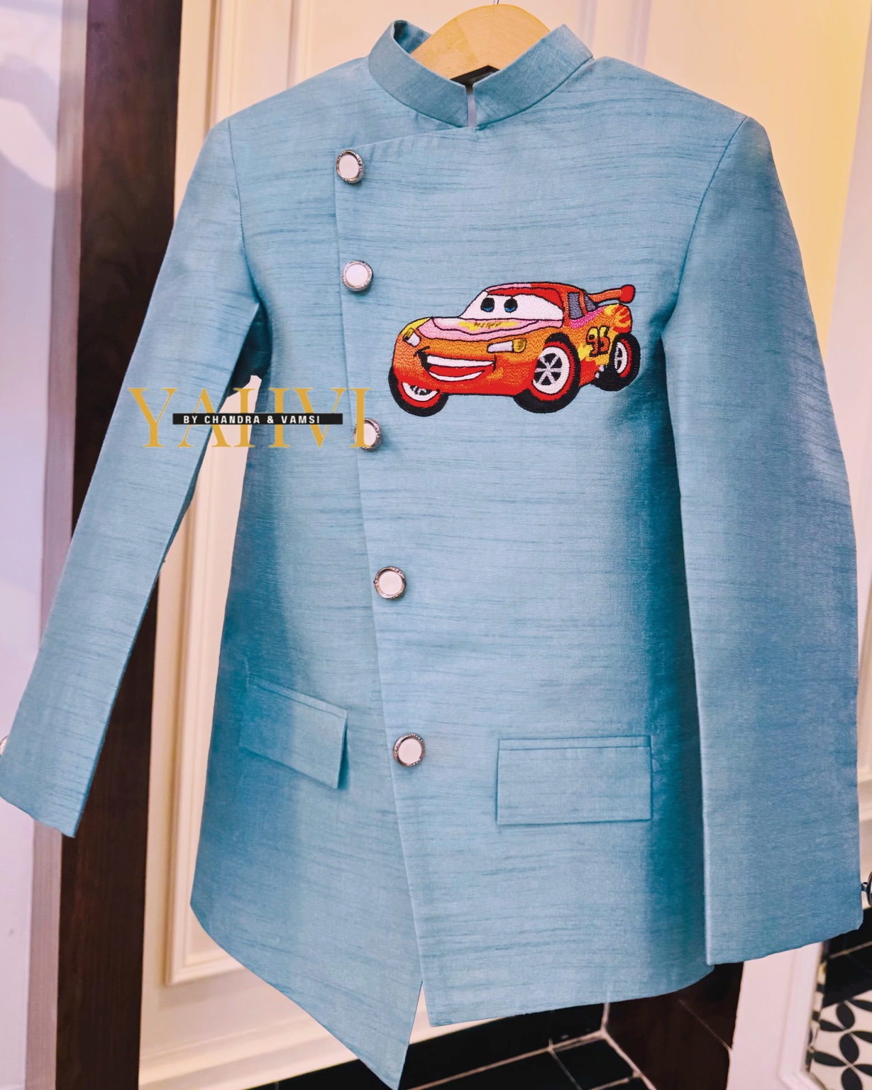 Lightning Racer Embroidered Jodhpuri Suit - Image 4