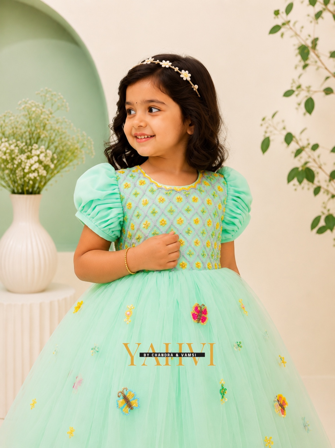 Butterfly Whispers Birthday Frock - Image 6