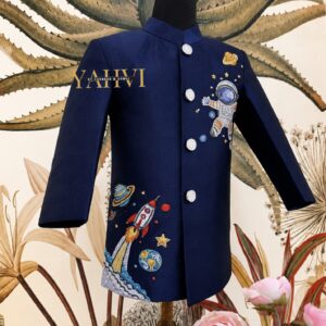 Galaxy Explorer – Hand Embroidered Birthday Jodhpuri Suit