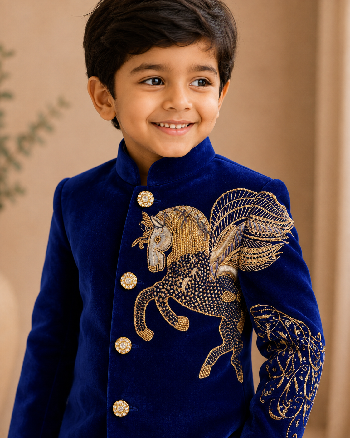 Royal Pegasus Embroidered Jodhpuri Suit - Image 3