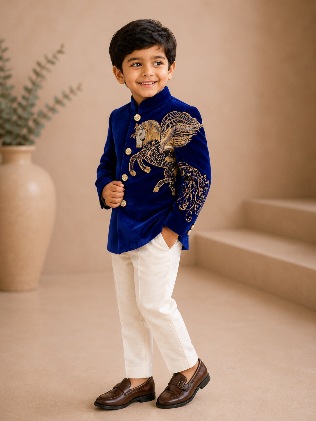 Royal Pegasus Embroidered Jodhpuri Suit