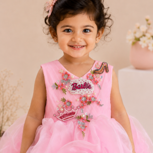 Barbie Bloom Organza Ruffle Frock