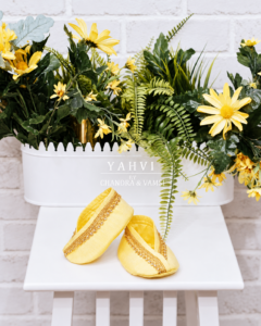 Sunshine Gold Baby Booties